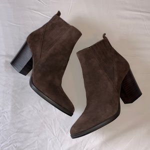 Dark brown Marc Fisher booties